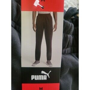 Puma Black Lightweight Mens Sweatpants Casual Comfort Medium NWT Active Outdoor
